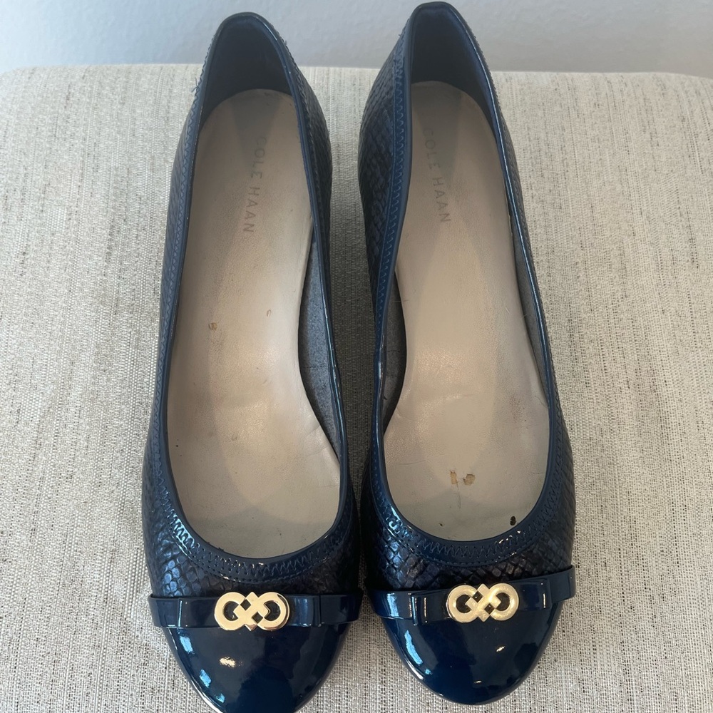 Cole Haan Women's Navy Ballet Flats
